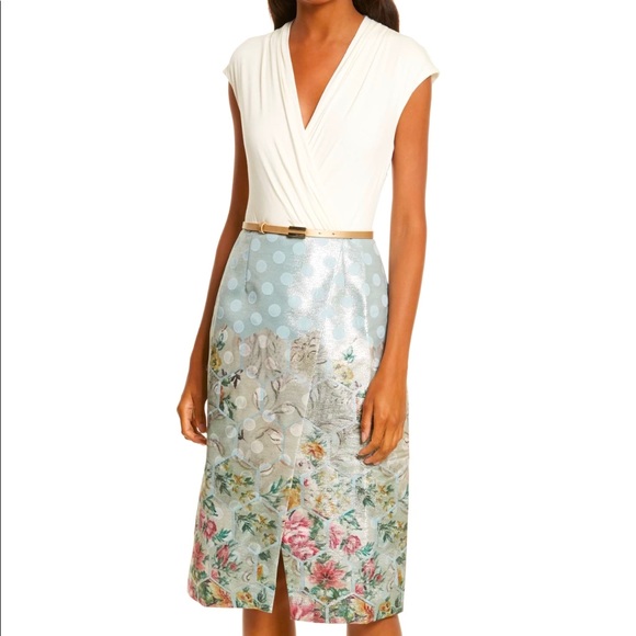 Ted Baker Dresses & Skirts - Ted Baker Patchwork Faux Wrap Dress TB 4